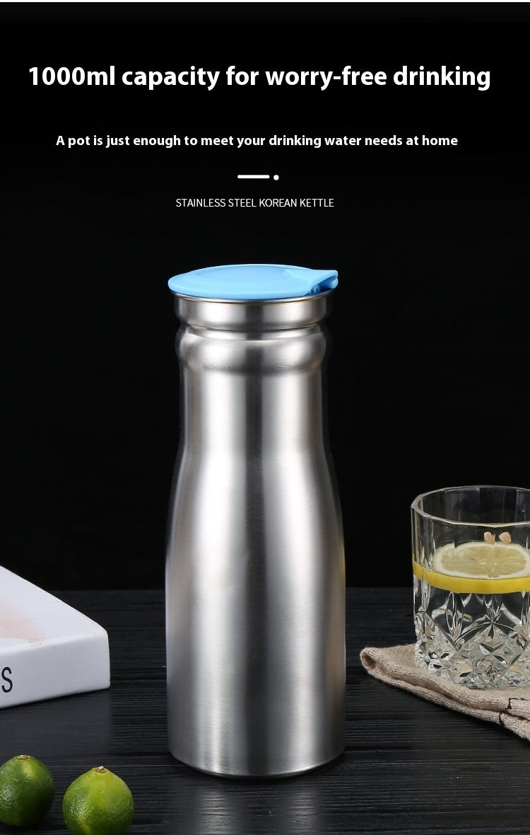 Stainless Steel Cold Water Bottle Single Layer Water Pitcher