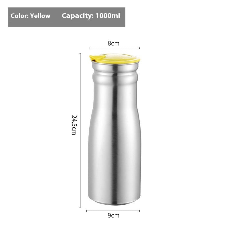 Stainless Steel Cold Water Bottle Single Layer Water Pitcher