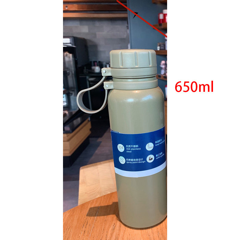 Outdoor Sports Bottle Portable Large Capacity Stainless Steel Vacuum Flask Water Cup