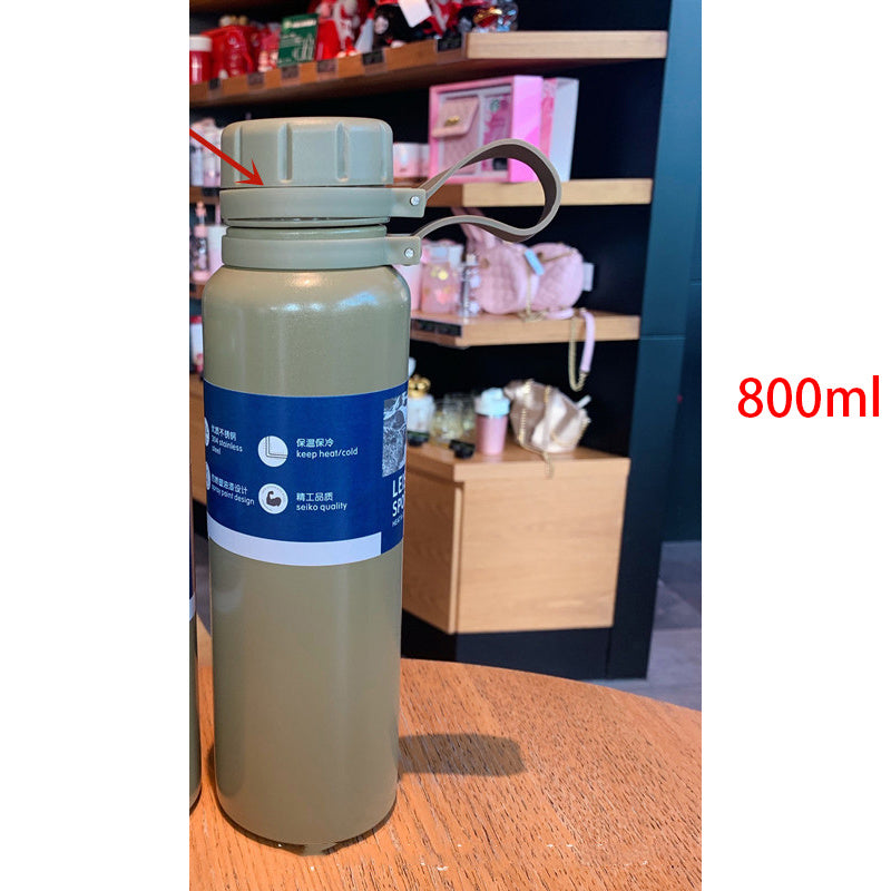 Outdoor Sports Bottle Portable Large Capacity Stainless Steel Vacuum Flask Water Cup