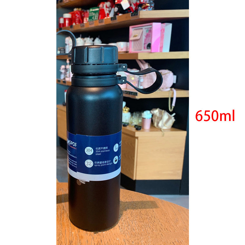 Outdoor Sports Bottle Portable Large Capacity Stainless Steel Vacuum Flask Water Cup