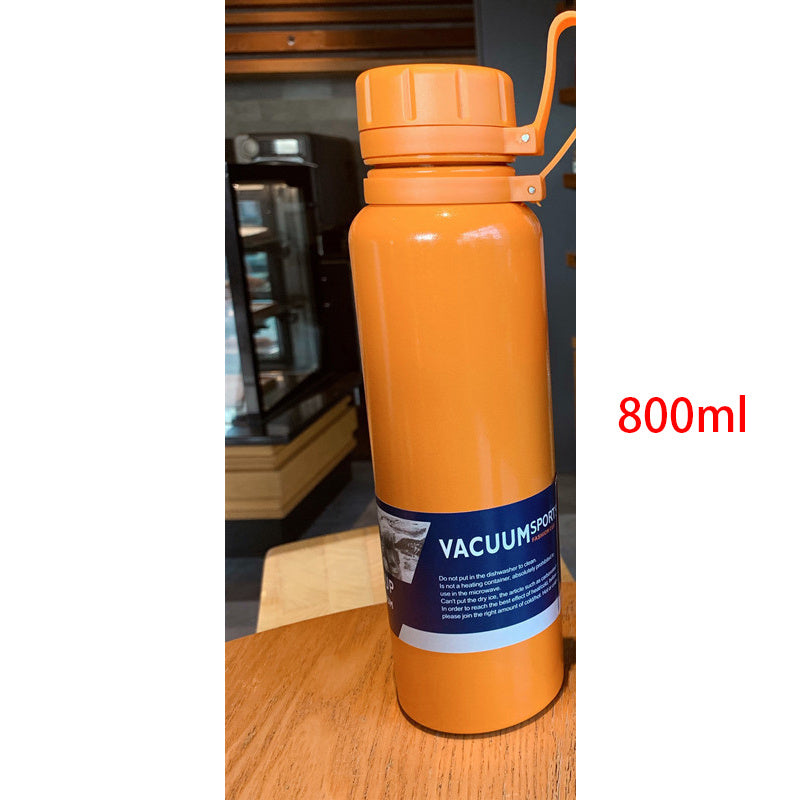 Outdoor Sports Bottle Portable Large Capacity Stainless Steel Vacuum Flask Water Cup